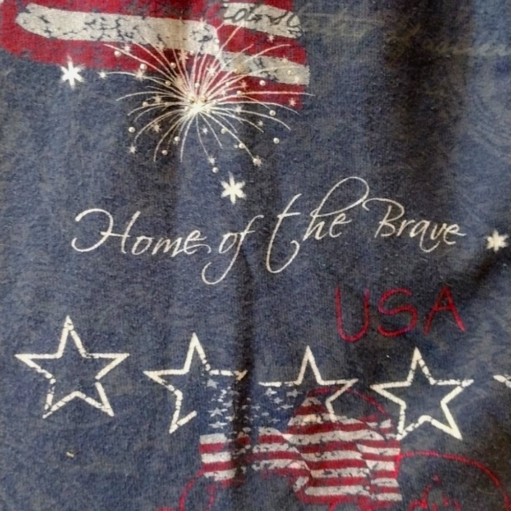 Patriotic God Bless America graphic tee L - Picture 4 of 6